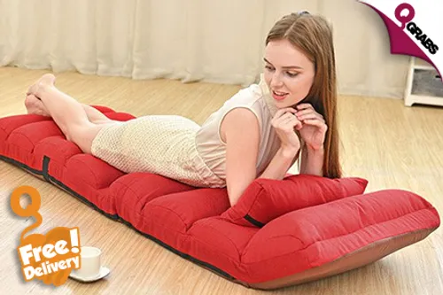 From QR279 Recline with Adjustable Foldable Lounge Chairs & Pillows with FREE Delivery! (Up to QR549 Value)